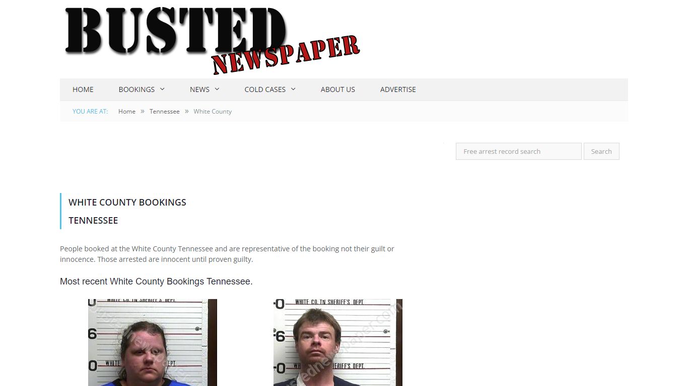 White County, TN Mugshots - BUSTEDNEWSPAPER.COM
